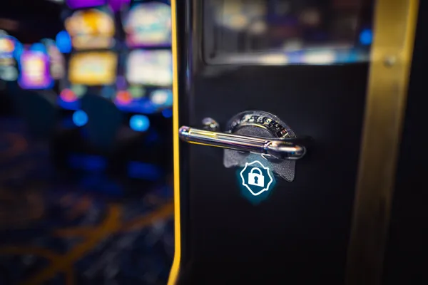 A glamorous woman holding casino chips in a neon-lit environment, representing the premium online casino atmosphere of 6363PH.